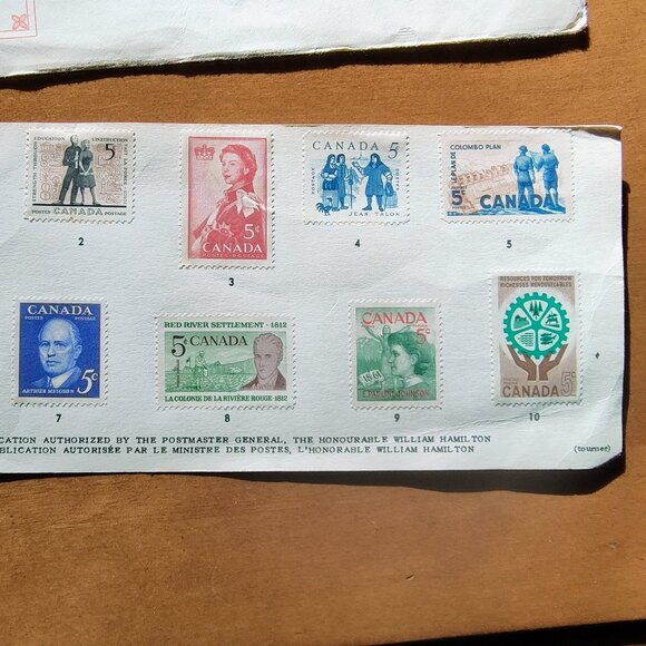 1962 Commemorative Postage Canada Stamps 10-- 5 Cent different descriptions - Picture 4 of 4